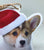 Corgi in Santa Hat Ornament